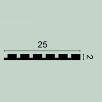 Орак Декоративная панель W111 Bar (250х20х2000мм) (6) . Полиуретан